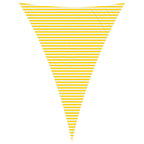 Vela da ombra solare Giallo e Bianco 5 x 7 x 7 m