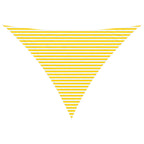 Vela da ombra solare Giallo e Bianco 5 x 5 x 6 m