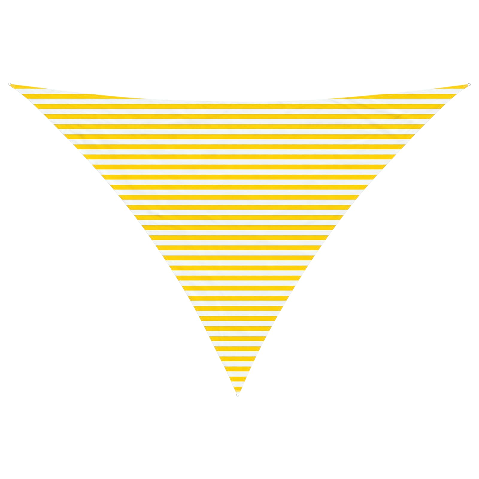 Vela da ombra solare Giallo e Bianco 5 x 5 x 6 m
