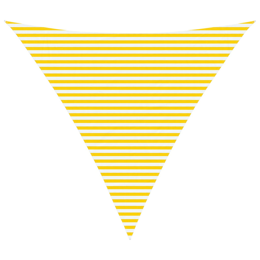 Vela da ombra solare Giallo e Bianco 6 x 6 x 6 m