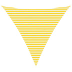 Vela da ombra solare Giallo e Bianco 6 x 6 x 6 m