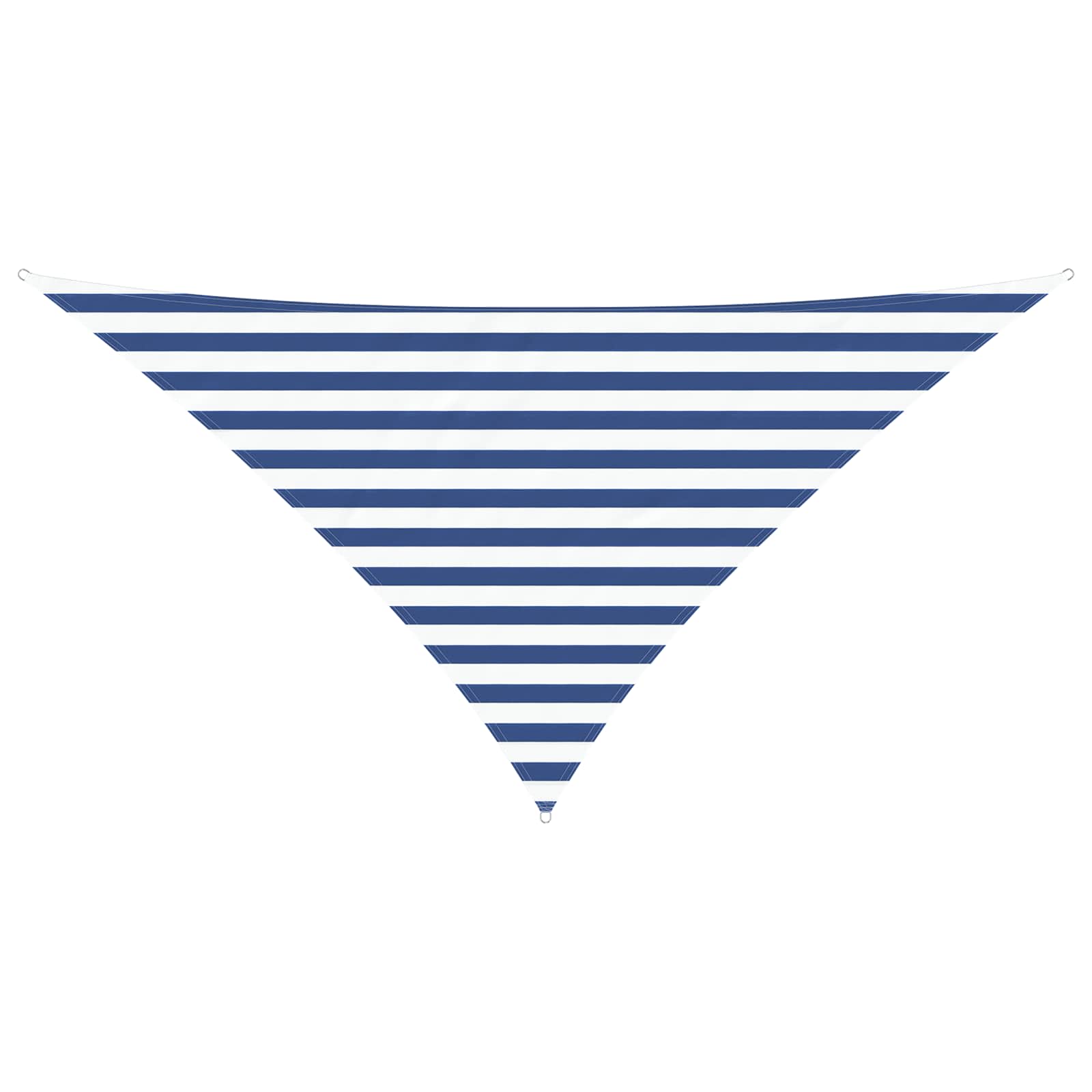 Vela da ombra solare Blu e Bianco 2,5 x 2,5 x 3,5 m