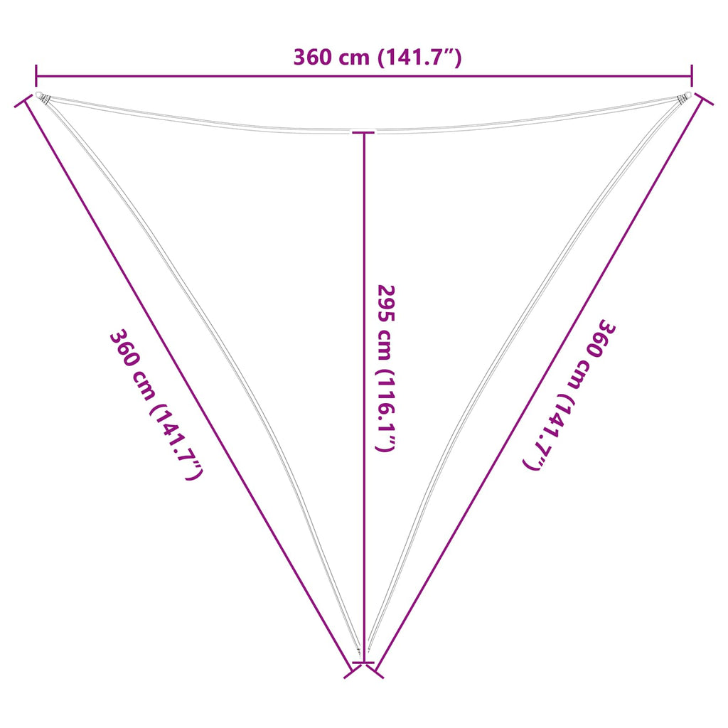 Vela da ombra solare Blu e Bianco 3,6 x 3,6 x 3,6 m