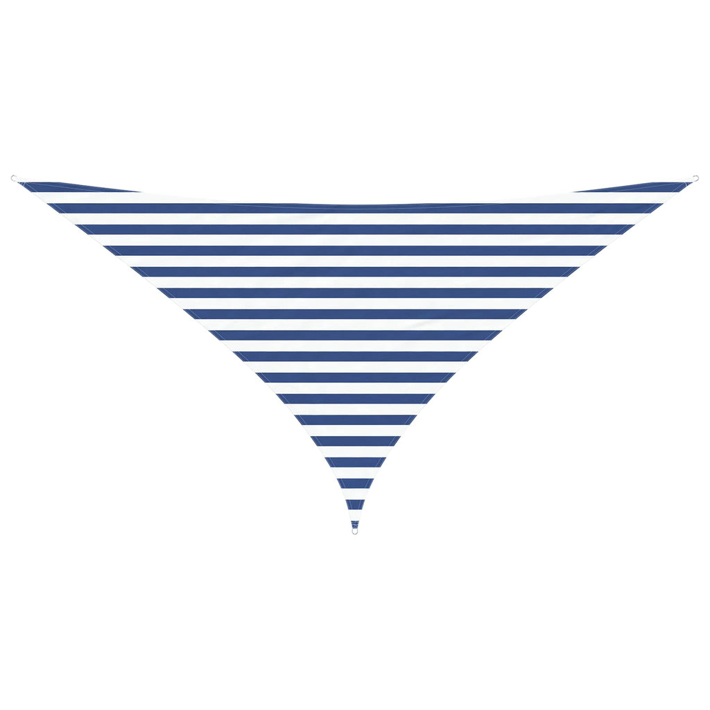 Vela da ombra solare Blu e Bianco 3 x 3 x 4,24 m