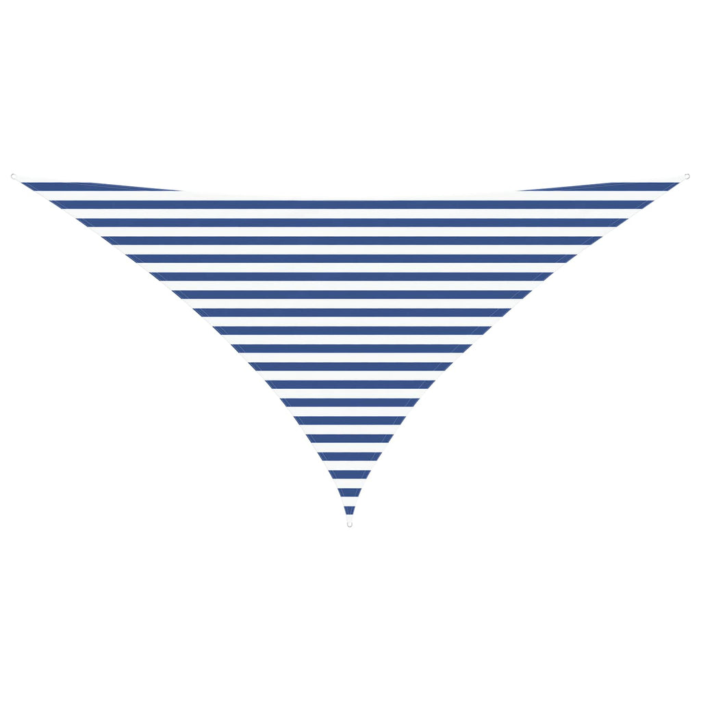 Vela da ombra solare Blu e Bianco 3,5 x 3,5 x 4,9 m