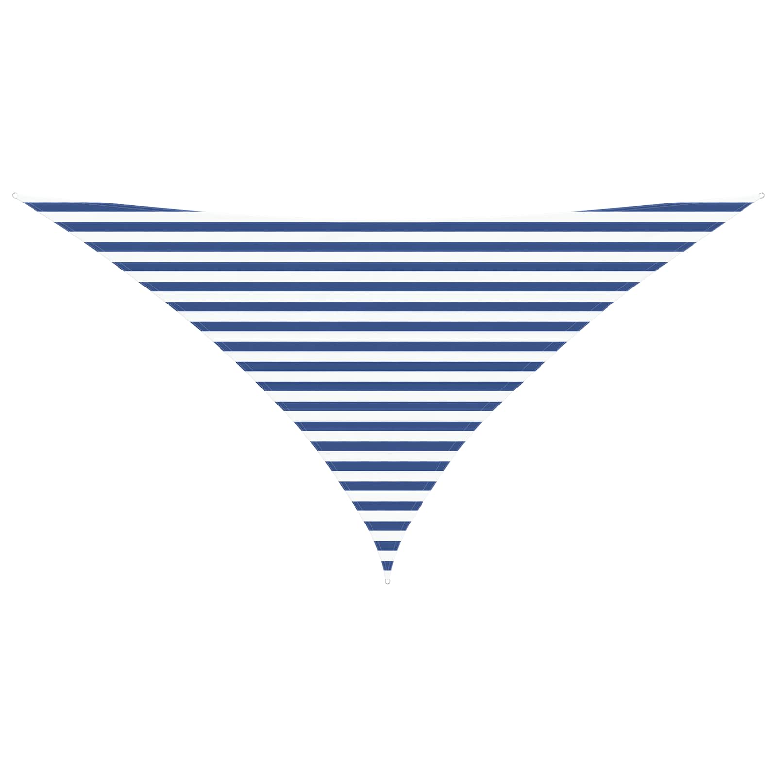 Vela da ombra solare Blu e Bianco 3,5 x 3,5 x 4,9 m