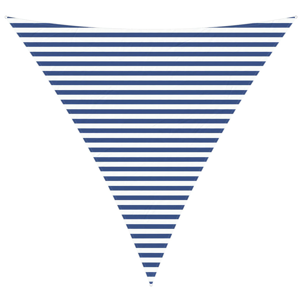 Vela da ombra solare Blu e Bianco 4 x 4 x 4 m
