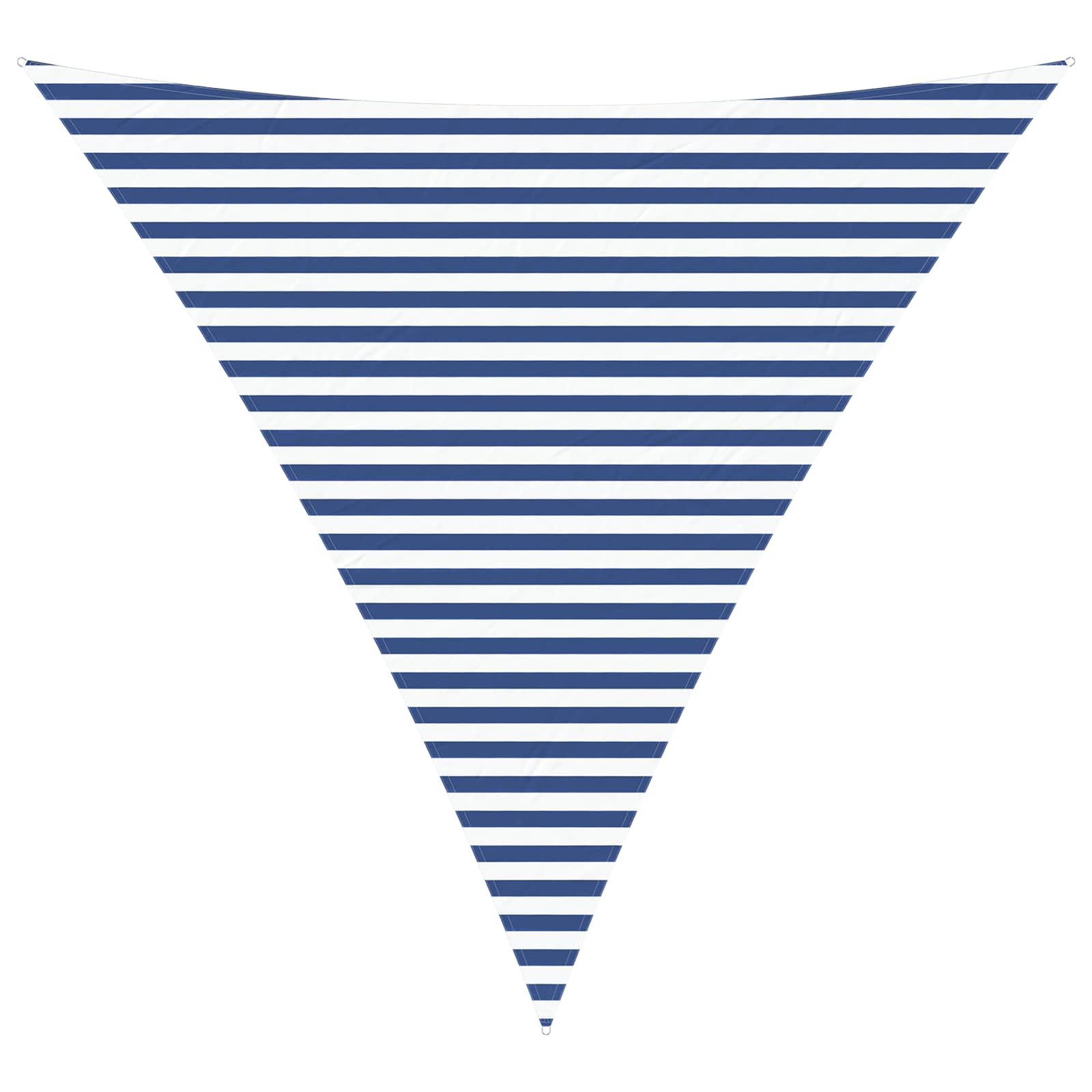 Vela da ombra solare Blu e Bianco 4 x 4 x 4 m