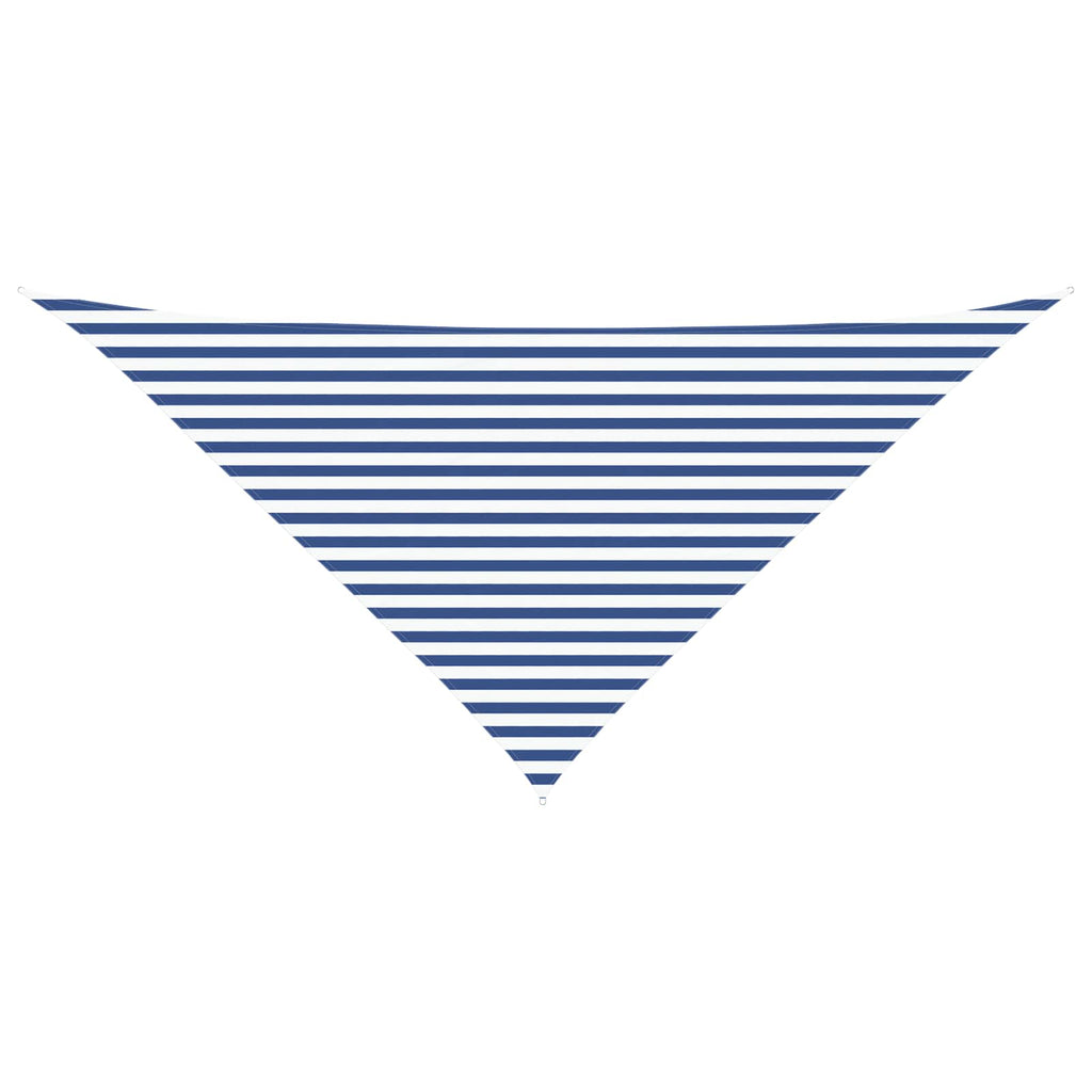 Vela da ombra solare Blu e Bianco 4 x 4 x 5,8 m
