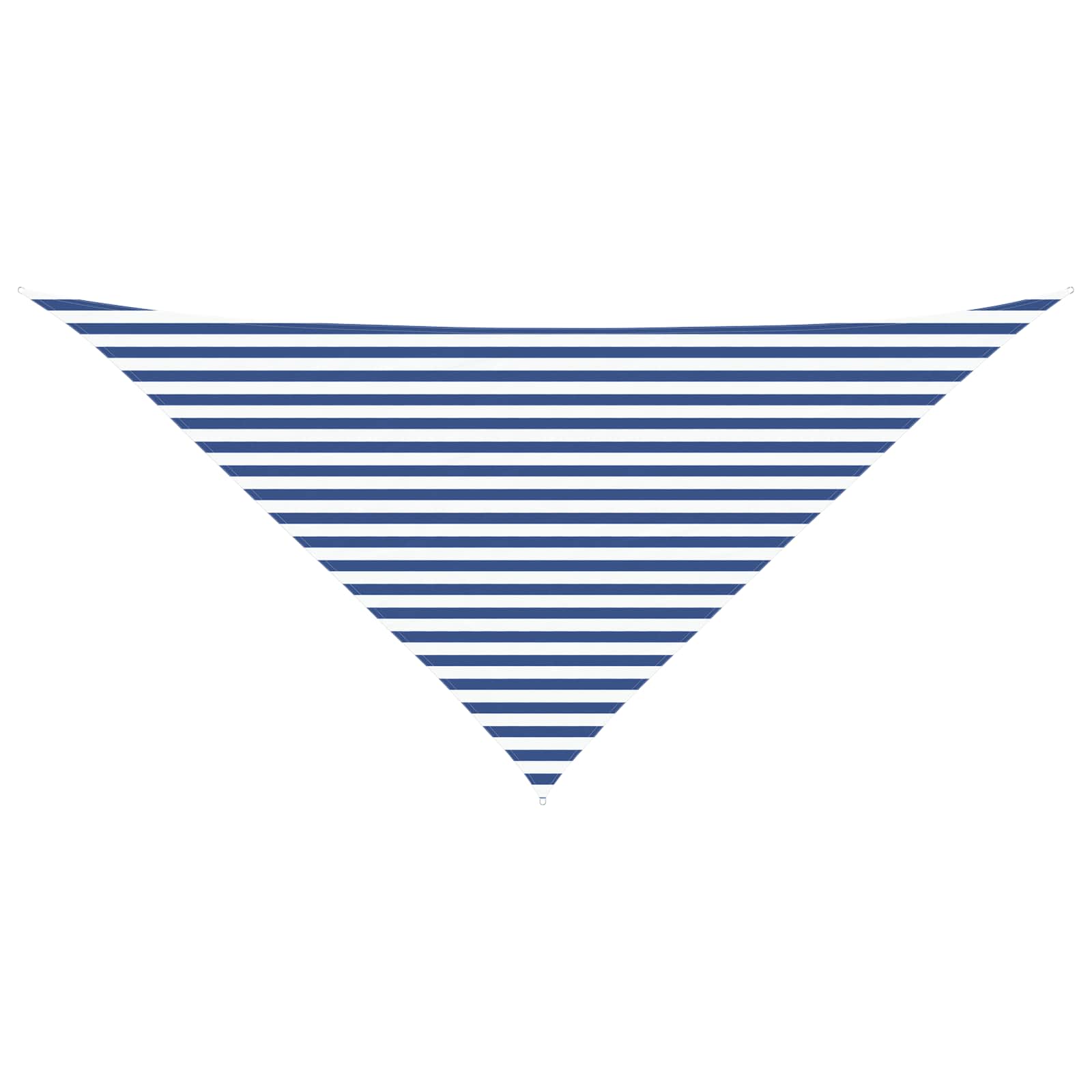 Vela da ombra solare Blu e Bianco 4 x 4 x 5,8 m