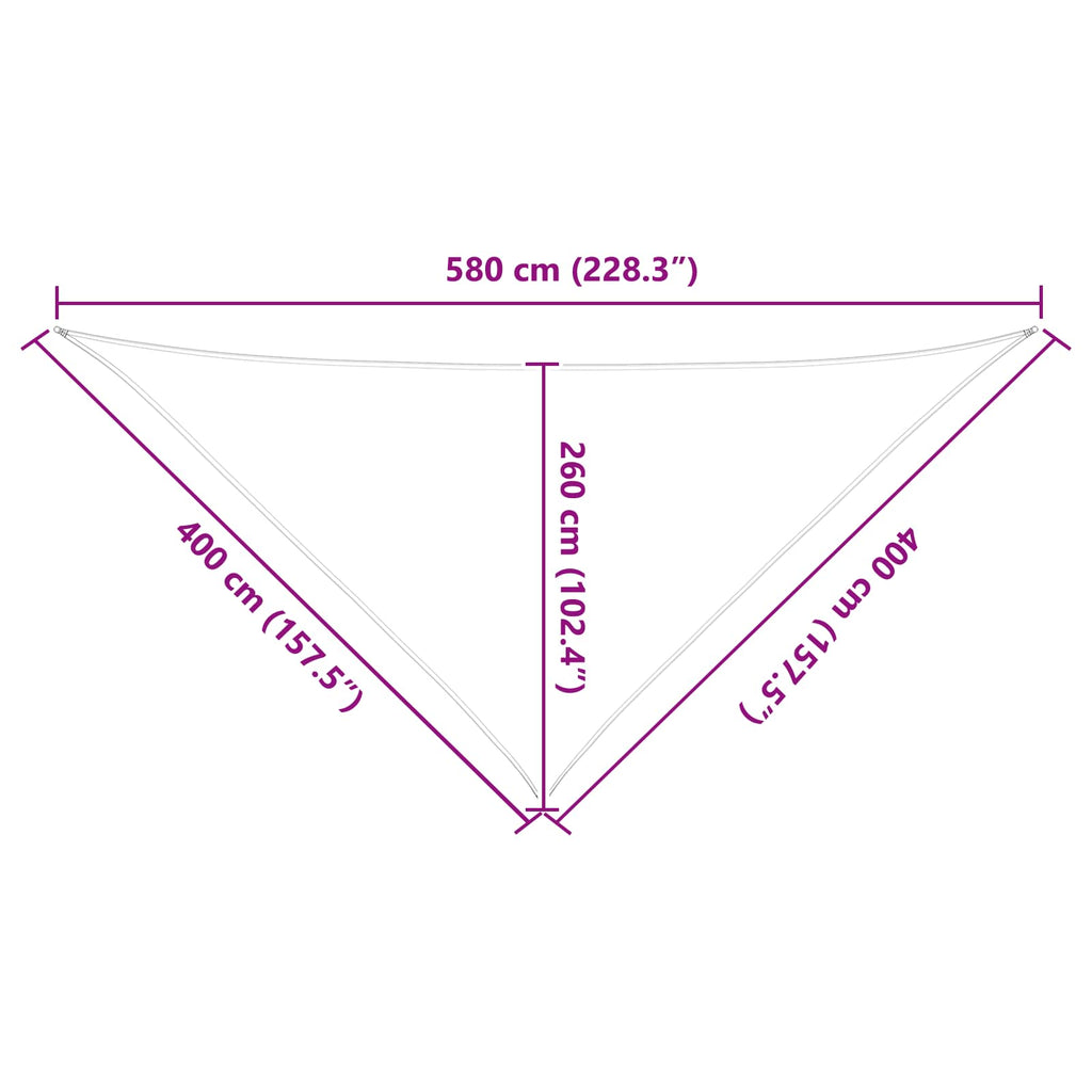 Vela da ombra solare Blu e Bianco 4 x 4 x 5,8 m