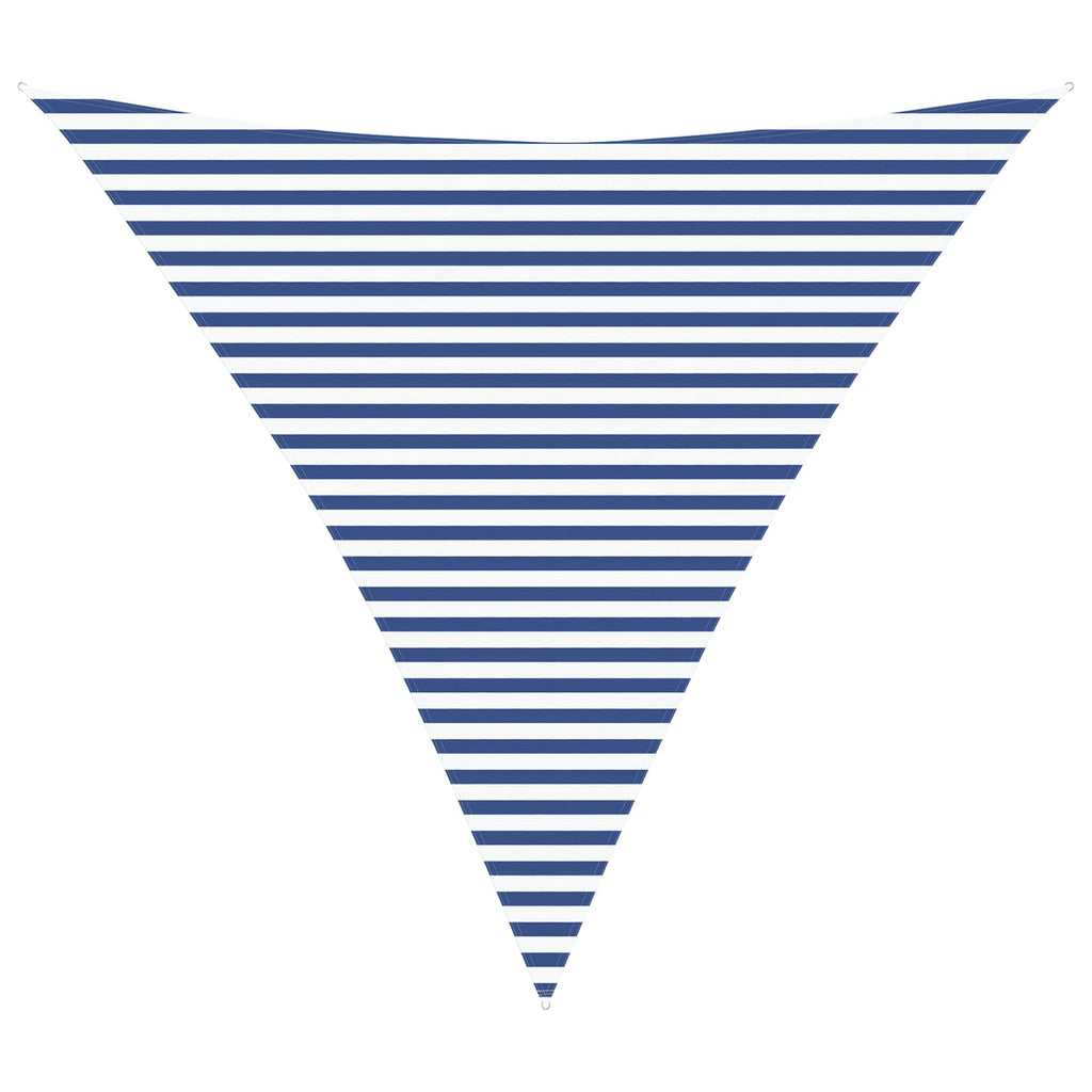 Vela da ombra solare Blu e Bianco 4,5 x 4,5 x 4,5 m