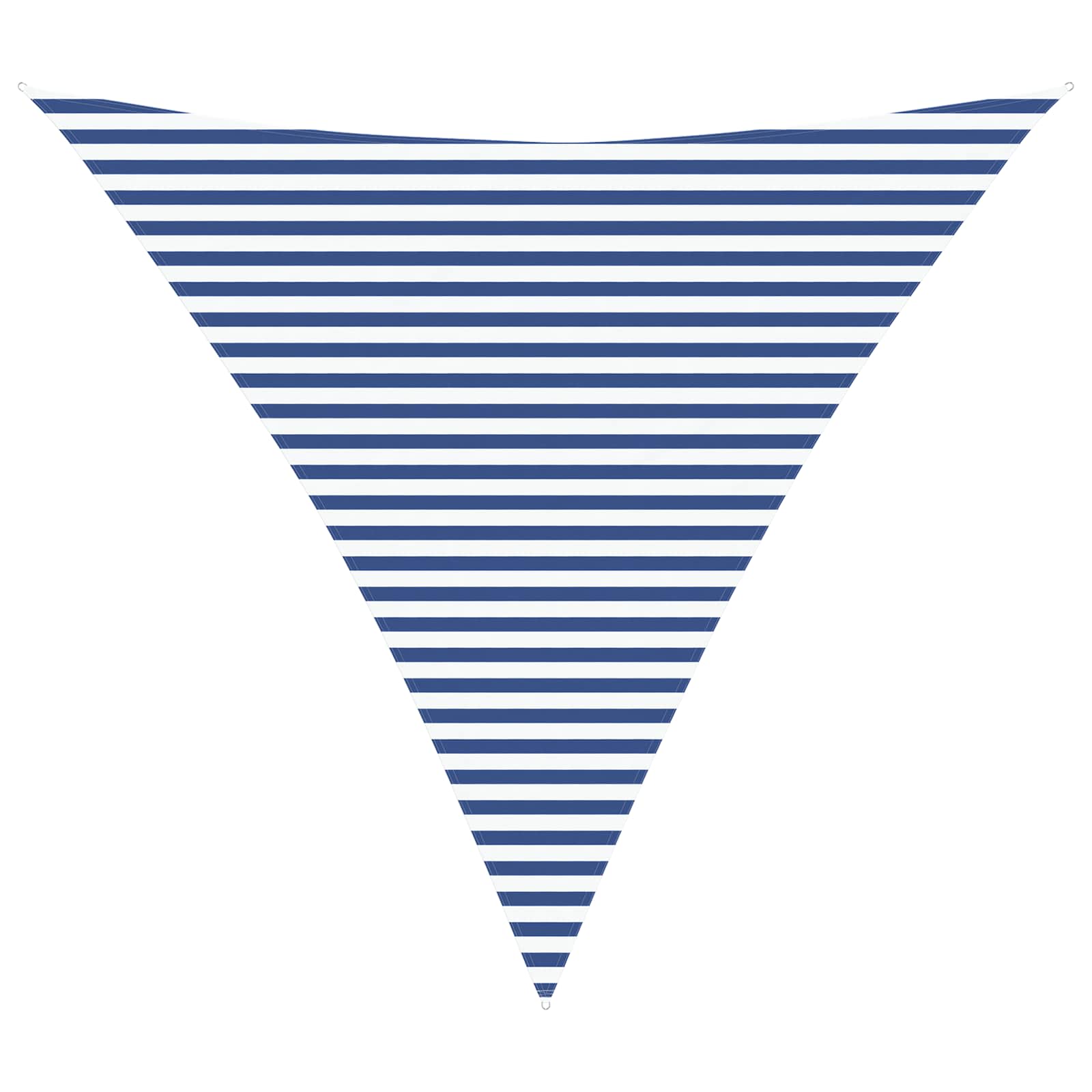 Vela da ombra solare Blu e Bianco 4,5 x 4,5 x 4,5 m
