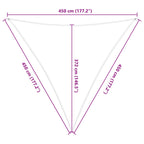 Vela da ombra solare Blu e Bianco 4,5 x 4,5 x 4,5 m
