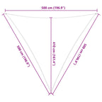 Vela da ombra solare Blu e Bianco 5 x 5 x 5 m