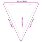 Vela da ombra solare Blu e Bianco 5 x 6 x 6 m