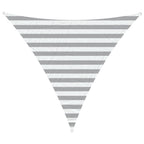 Vela da ombra solare Grigio chiaro e bianco 2 x 2 x 2 m
