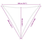 Vela da ombra solare Grigio chiaro e bianco 2 x 2 x 2 m