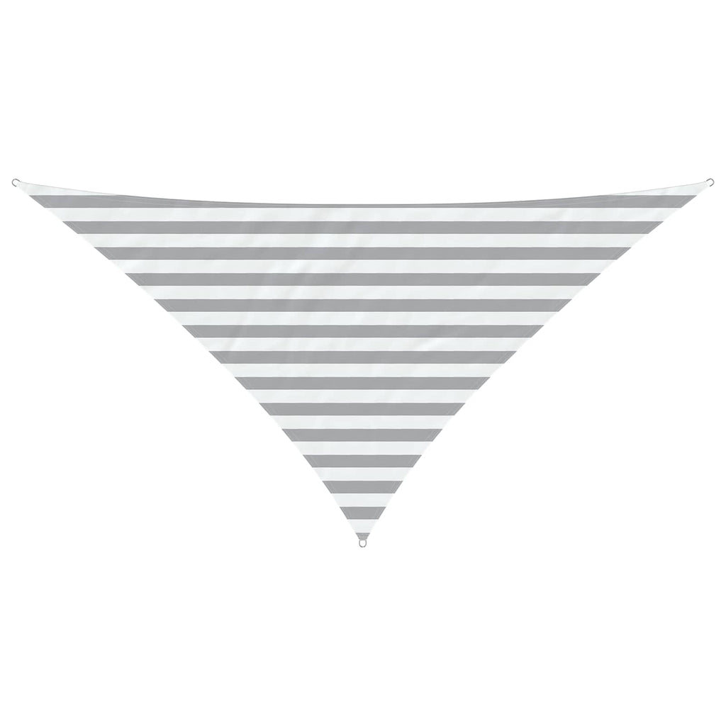 Vela da ombra solare Grigio chiaro e bianco 2,5 x 2,5 x 3,5 m