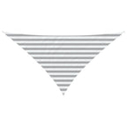 Vela da ombra solare Grigio chiaro e bianco 2,5 x 2,5 x 3,5 m
