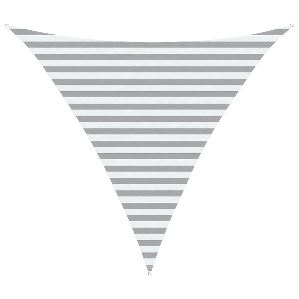 Vela da ombra solare Grigio chiaro e bianco 3 x 3 x 3 m