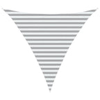 Vela da ombra solare Grigio chiaro e bianco 3 x 3 x 3 m