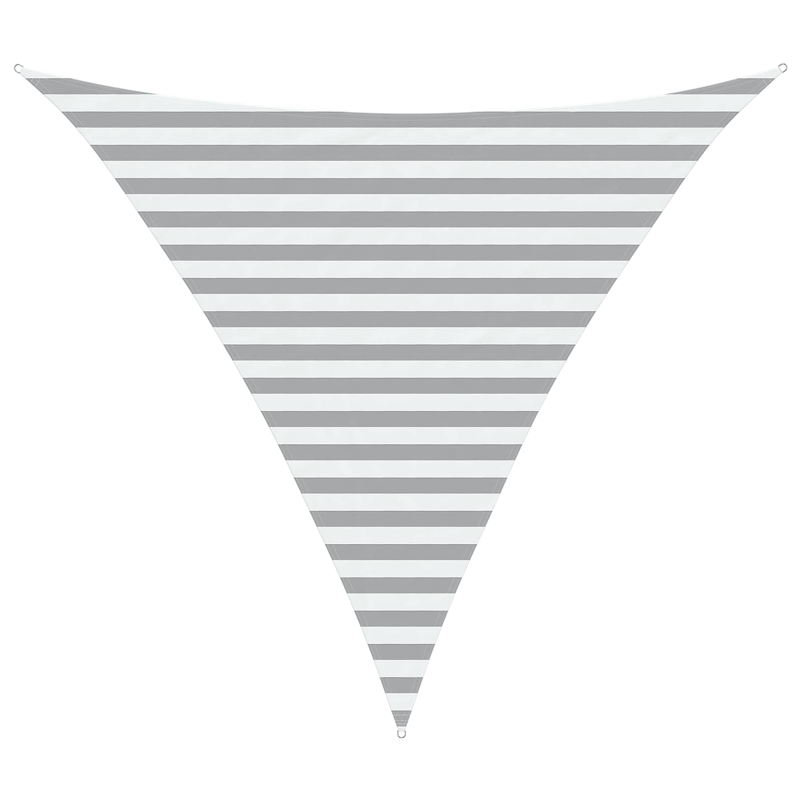 Vela da ombra solare Grigio chiaro e bianco 3 x 3 x 3 m