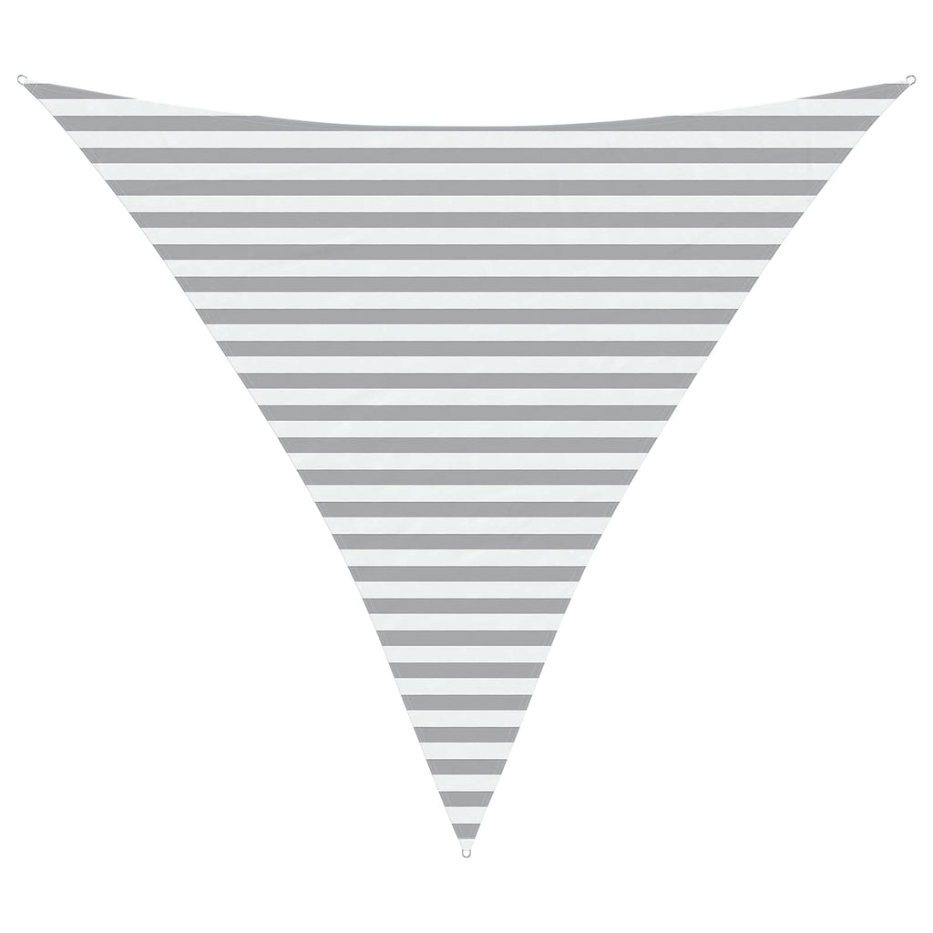 Vela da ombra solare Grigio chiaro e bianco 3,6 x 3,6 x 3,6 m