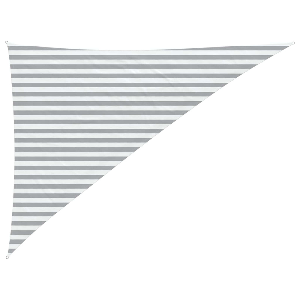 Vela da ombra solare Grigio chiaro e bianco 3 x 4 x 5 m