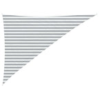 Vela da ombra solare Grigio chiaro e bianco 3 x 4 x 5 m