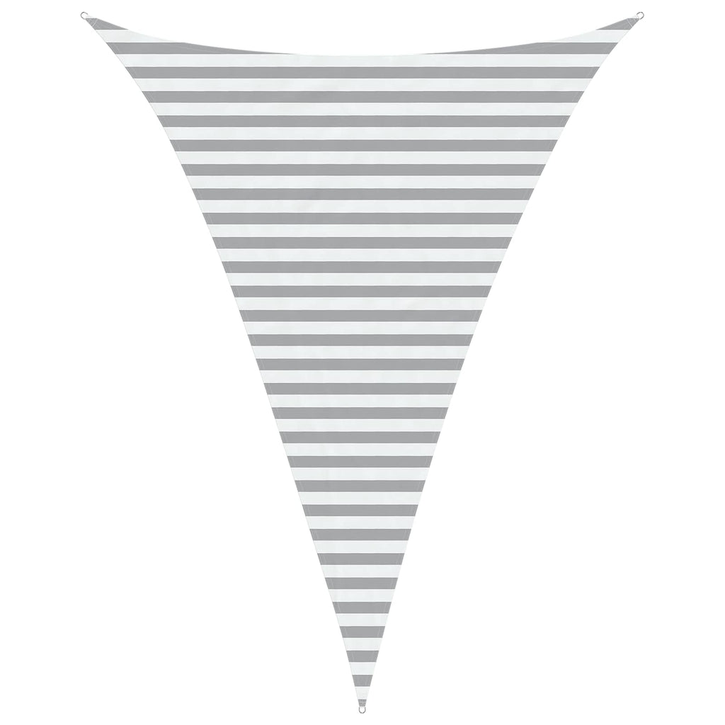 Vela da ombra solare Grigio chiaro e bianco 3 x 4 x 4 m