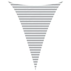 Vela da ombra solare Grigio chiaro e bianco 3 x 4 x 4 m