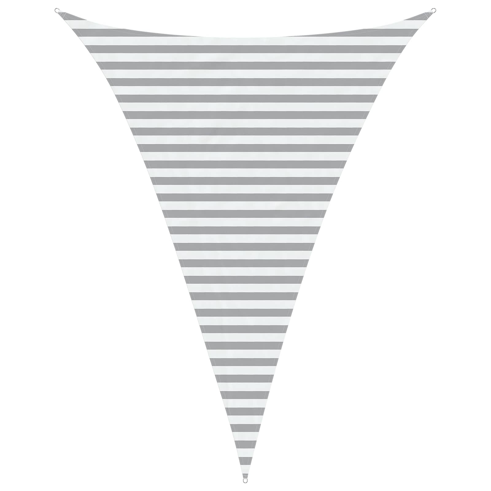 Vela da ombra solare Grigio chiaro e bianco 3 x 4 x 4 m
