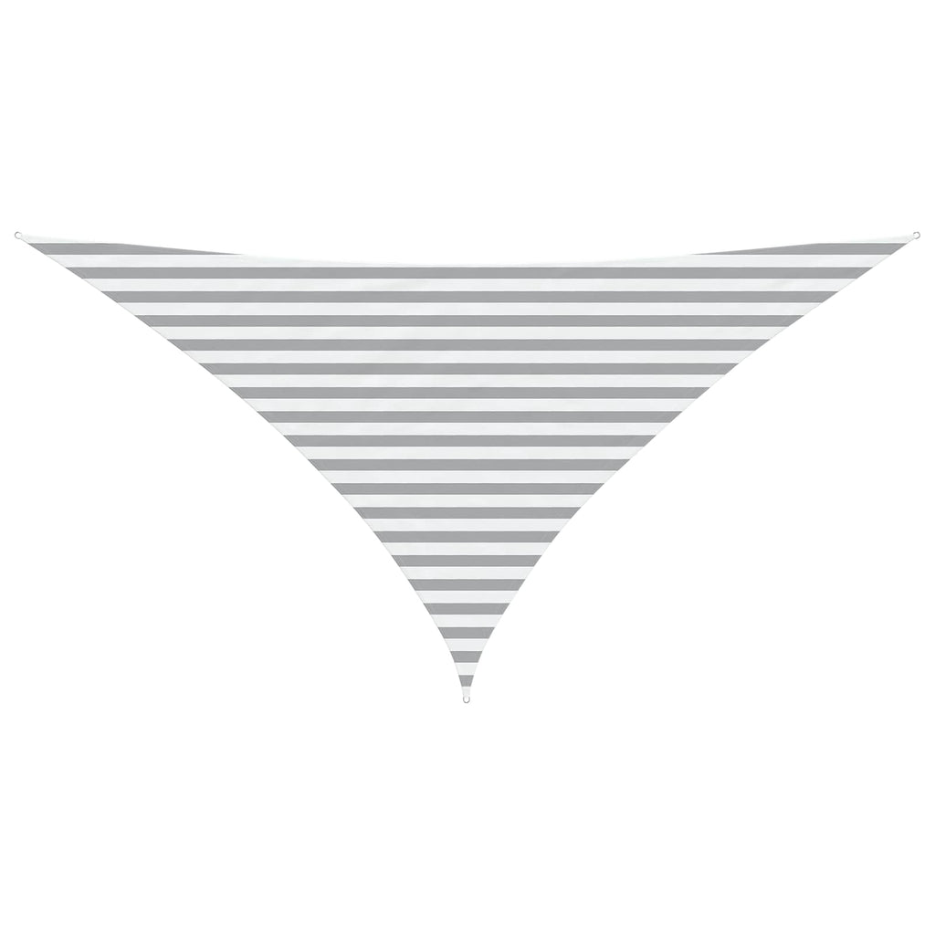 Vela da ombra solare Grigio chiaro e bianco 3,5 x 3,5 x 4,9 m