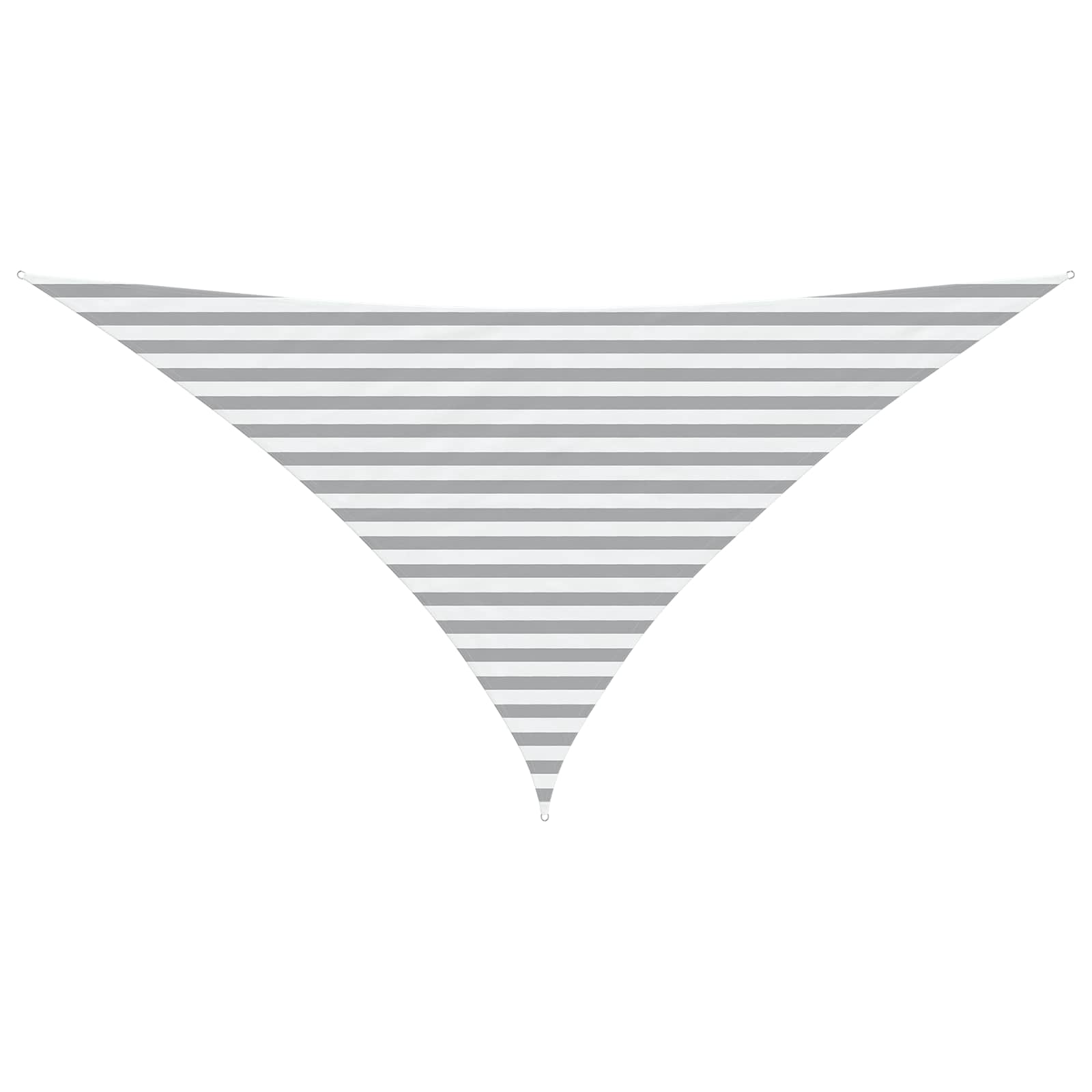 Vela da ombra solare Grigio chiaro e bianco 3,5 x 3,5 x 4,9 m