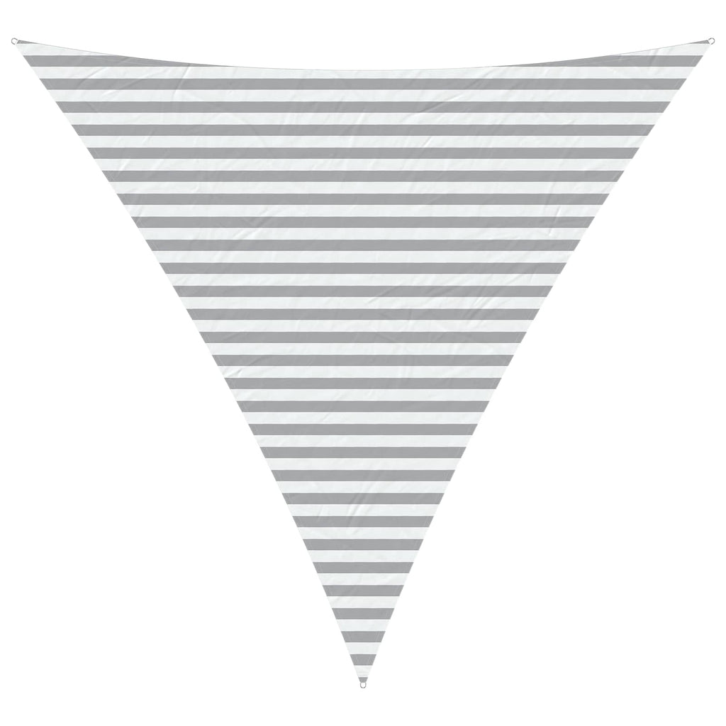Vela da ombra solare Grigio chiaro e bianco 4 x 4 x 4 m