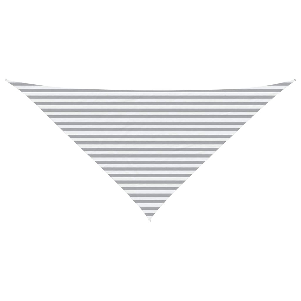 Vela da ombra solare Grigio chiaro e bianco 4 x 4 x 5,8 m