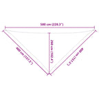 Vela da ombra solare Grigio chiaro e bianco 4 x 4 x 5,8 m