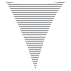 Vela da ombra solare Grigio chiaro e bianco 4 x 5 x 5 m