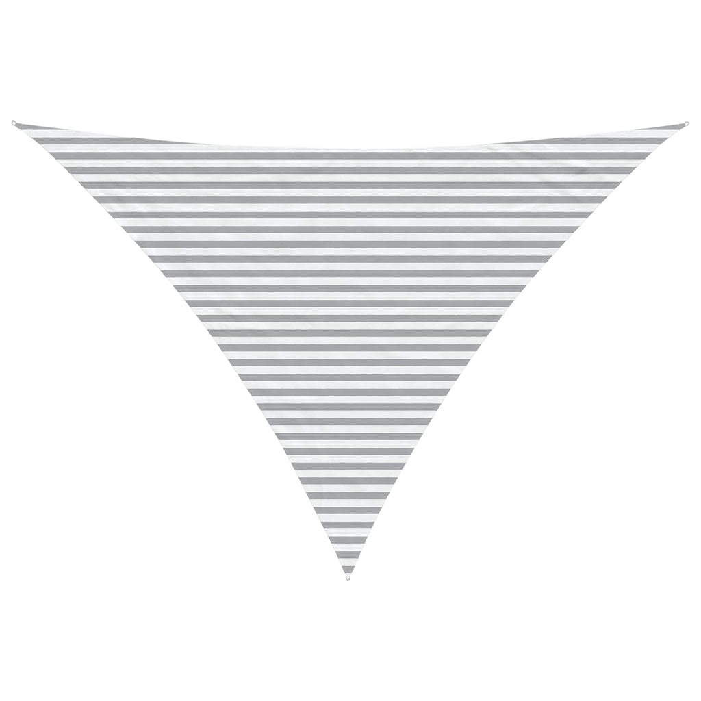 Vela da ombra solare Grigio chiaro e bianco 5 x 5 x 6 m