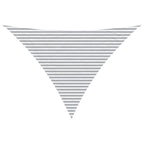 Vela da ombra solare Grigio chiaro e bianco 5 x 5 x 6 m