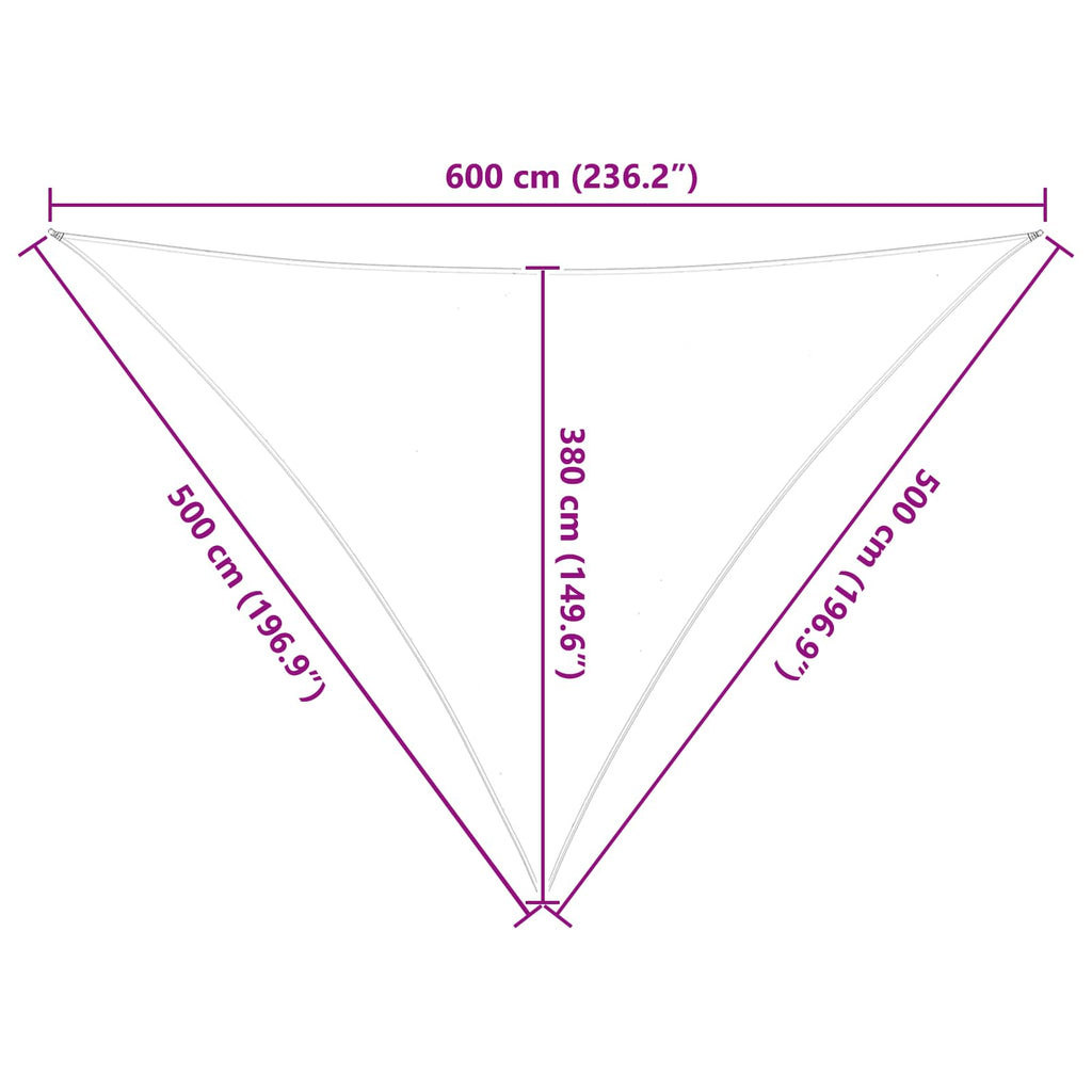 Vela da ombra solare Grigio chiaro e bianco 5 x 5 x 6 m