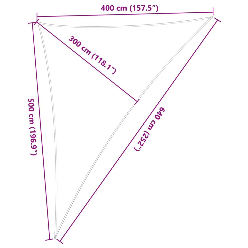 Vela da ombra solare Grigio chiaro e bianco 4 x 5 x 6,4 m