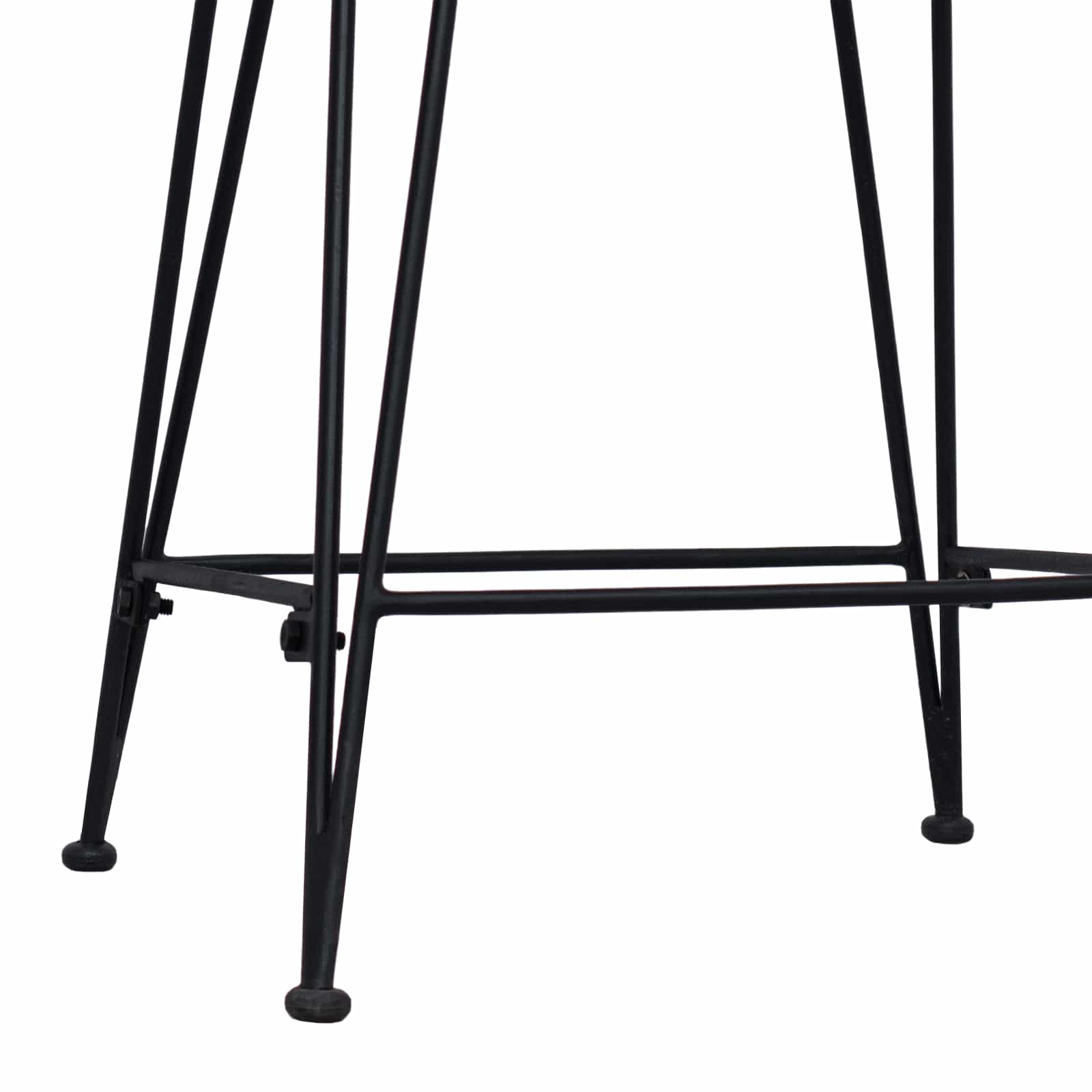 Sgabello da bar 2 pcs Naturale 44 x 45 x 76 cm Rattan e acciaio