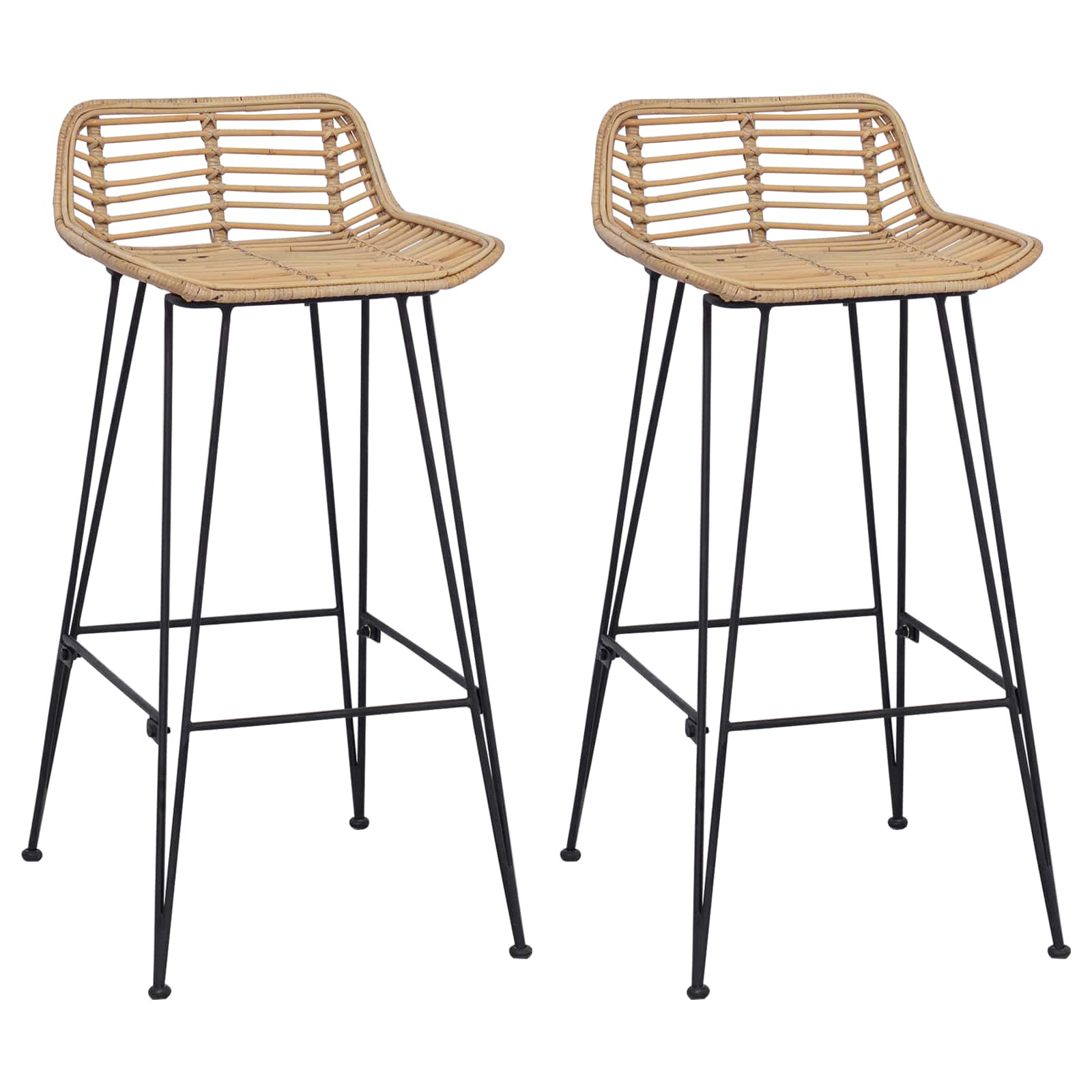Sedia da Bar 44 x 46 x 91 cm Asta di ferro di diametro 10mm
