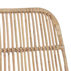 Sgabello da bar 2 pcs Naturale 44 x 54 x 96 cm Rattan e acciaio