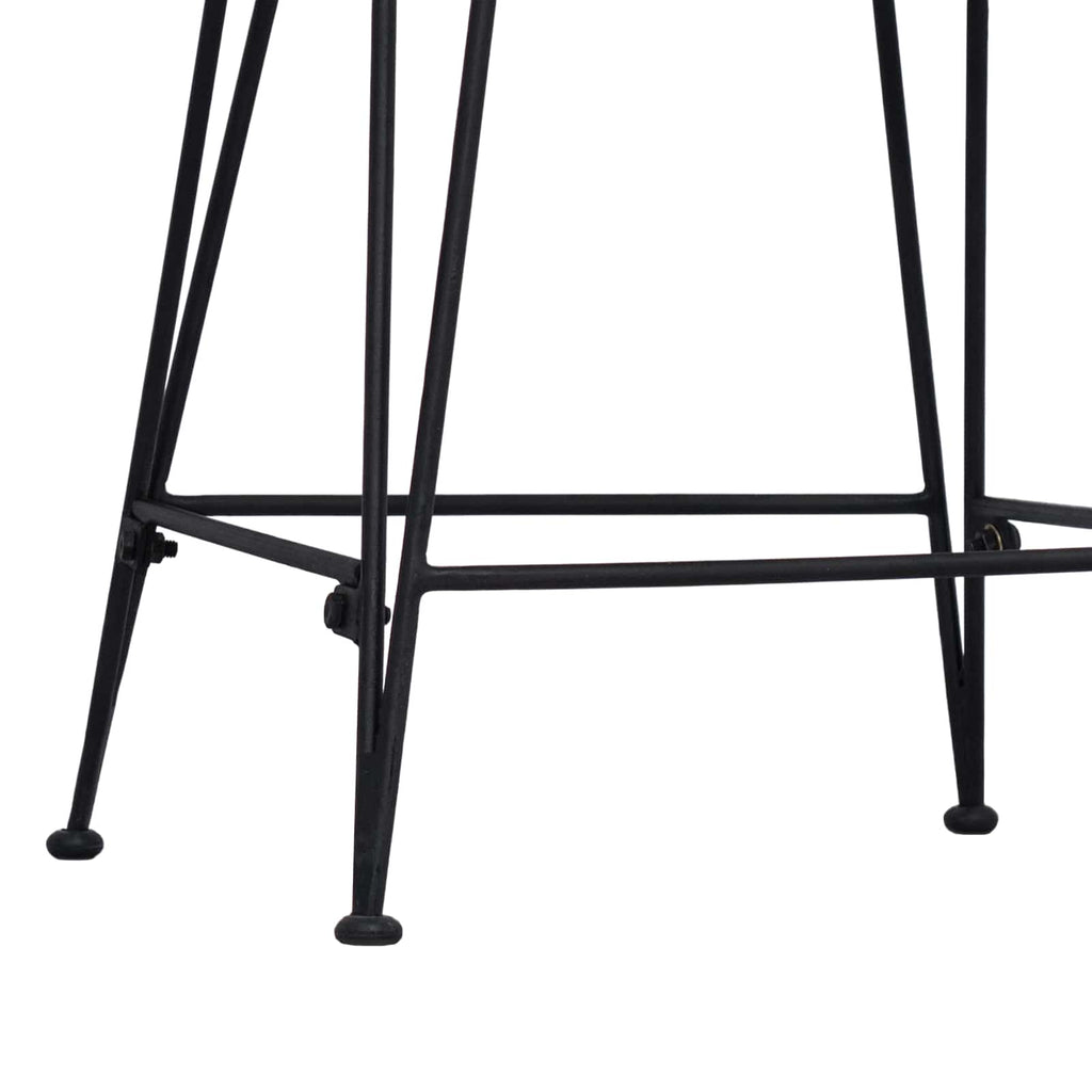 Sgabello da bar 2 pcs Naturale 44 x 54 x 96 cm Rattan e acciaio