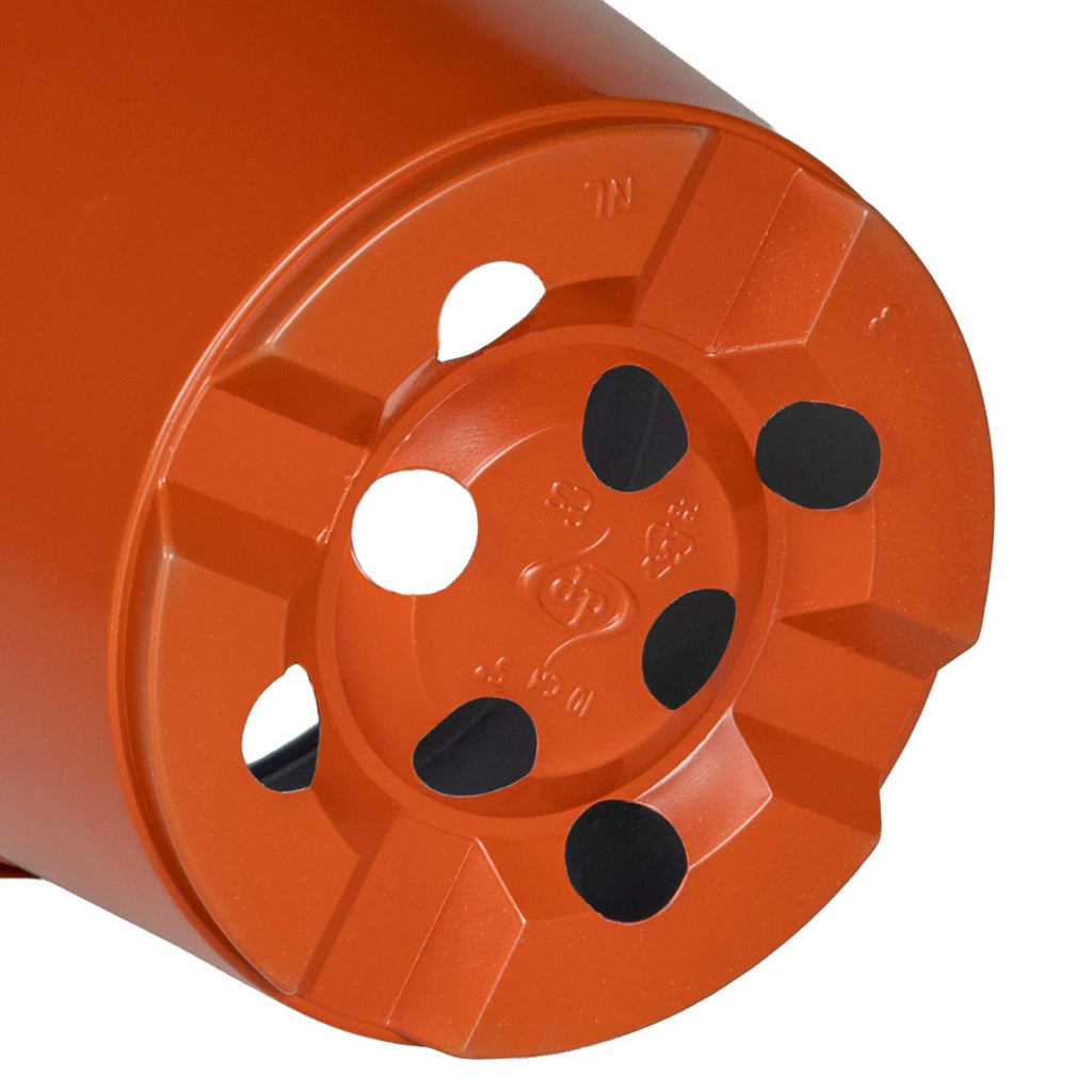 Vaso Rotondo per Fiori 50 pcs Terracotta Ø 10 x 8 cm Plastica