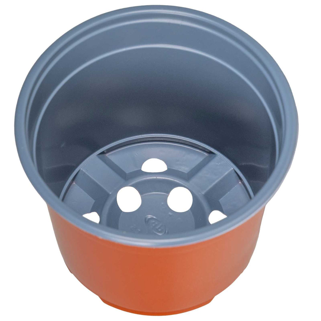 Vaso Rotondo per Fiori 50 pcs Terracotta Ø 10 x 8 cm Plastica