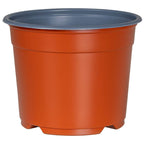 Vaso Rotondo per Fiori 100 pcs Terracotta Ø 10 x 8 cm Plastica